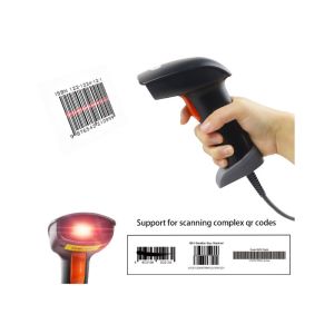 1D 2D QR Handheld Barcode Scanner Laser Barcode Reader Multi Purpose