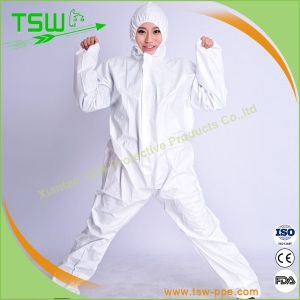 Breathable Disposable Microporous Coverall With Elastic Cuff