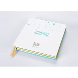 Pretty Bound Hardcover Notebook , Art Paper Stamping Dot Grid Notebook