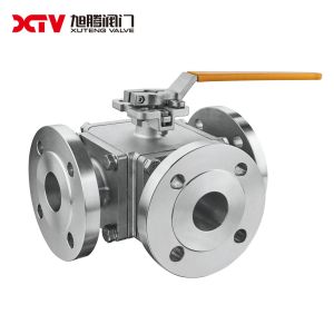 High Platform ANSI T Type Square Three-Way Ball Valve 300LB for Pn16-Pn25