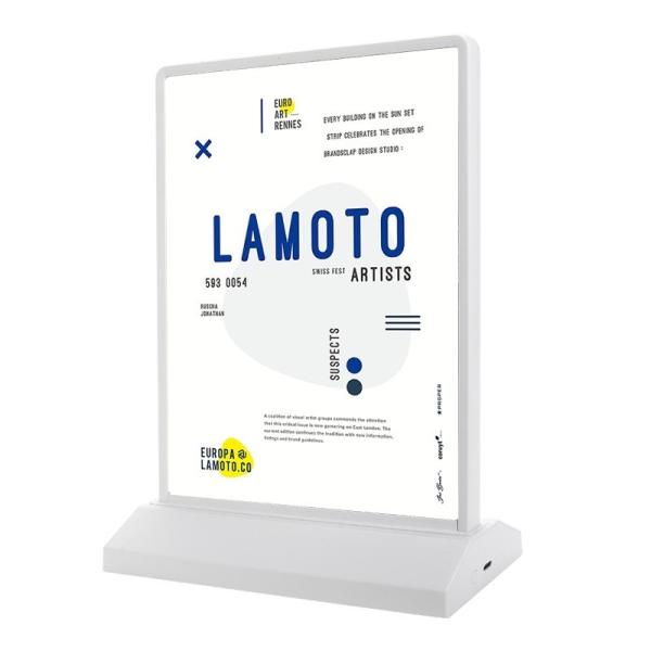 Customized Colors Double-side Vertical A4 Poster Menu Holder Light Box LED Panel