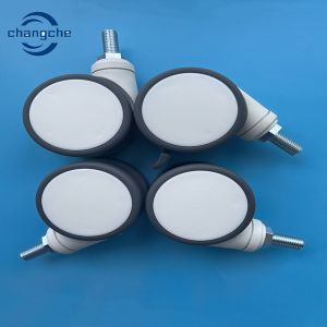 Cheap TPR Rubber Caster Wheel for Hospita Bed, 5&quot; Heavy Duty Stem Caster with Swiveling Threaded Stem for sale