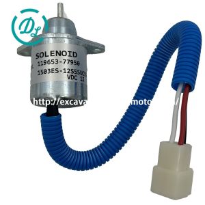 China EexcavaStart 119653-77950 Fuel Shut Off Solenoid for 4TNV94 Engine 12V on sale