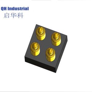 4Pin Denmark Hiqh Recycling Connector Magnetic Power Connector spring loaded pin