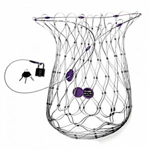 China 304/316 stainless steel ferrule wire rope mesh for bag protector on sale