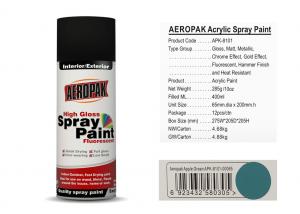 Cheap 400ml Apple Green Acrylic Spray Paint MSDS Certificated For Car APK-8101 for sale