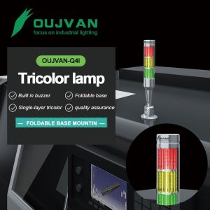 24V Tower Warning Light 3 Color Led Signal Tower Light For Machines Equipment