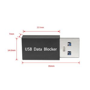 OEM ODM Aluminium Alloy Security Charging USB Data Protector