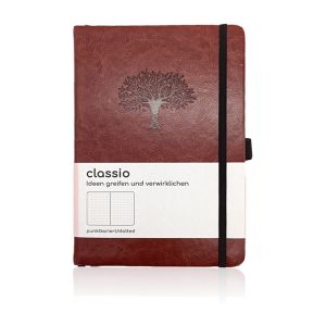 Medium Size A5 Dot Grid Notebook , Custom Logo Notebooks With Numbered Pages