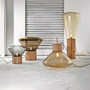 Postmodern LED Wooden Deco Glass Table Lamps Nordic Simple glass table lamp(WH