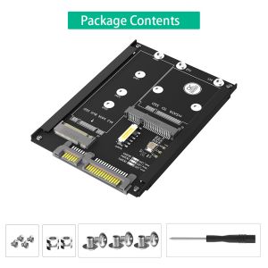 2 In 1 Combine M.2 NGFF Key B & MSATA SSD To SATA3 Adapter Seamless Integration