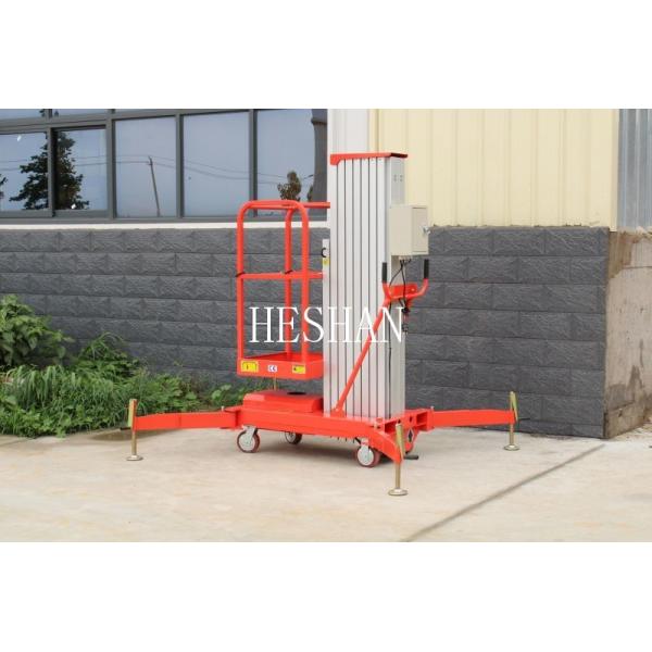 Quality OEM Aluminium Vertical Mast Lift Hydraulic One Man Platform Lift wholesale