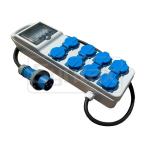 Syntax CT3 16A Electrical Power Splitter IP44 Distribution Box With 8 Schuko