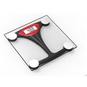 Health o Meter Scale White Square Electronic Glass Scale