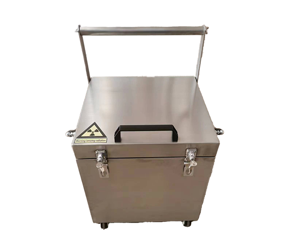 Radioactive Materials Storage and Transport Lead Shielded Box with Ionizing Radiation Sign