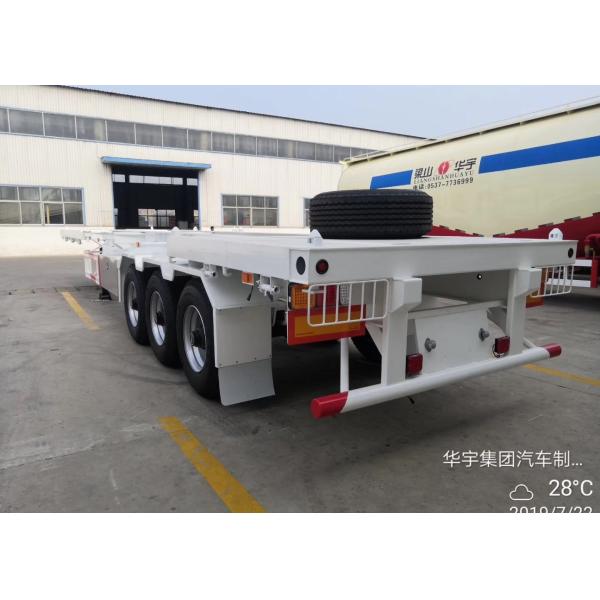 3 Axles Flat Bed Semi Trailer with Anti-rust Chassis Surface and Semi-Trailer