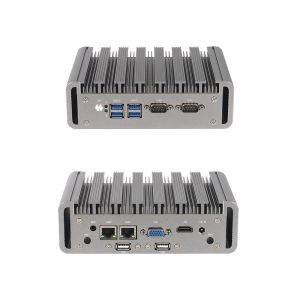 Intel Celeron J6412 And Core i5-6200U Mini PC Fanless Industrial Support OEM And