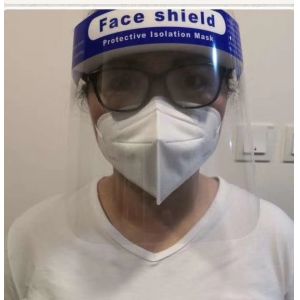 Reusable Protective Face Shield Hat Clear Visor Safety Helmet With Soft Sponge