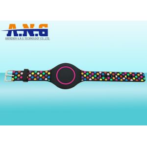Colorful PVC Rfid Silicone Bracelet with LED Light Watch , Event and Concert USE