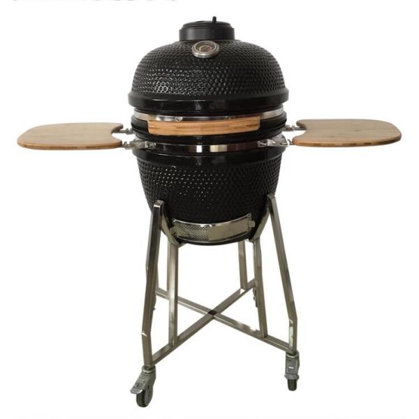 Quality Medium 19 Inch Ceramic Egg Barbecue With Sideboards wholesale