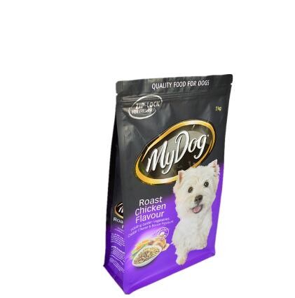 Wholesale Top Quality Custom Own Logo Block Bottom Wet Dog Food Pouch