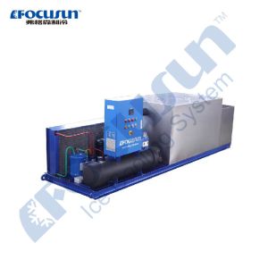 Cheap Video Outgoing-Inspection 1 Ton Stainless Steel Block Ice Making Machine with 6kw Power for sale