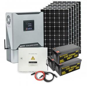 Cheap Home 8kW Solar Energy System With MPPT 36V 200Ah Battery Backup Power for sale