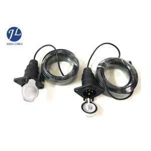 Copper Material Reversing Camera Extension Cable 7pin Trailer Connector
