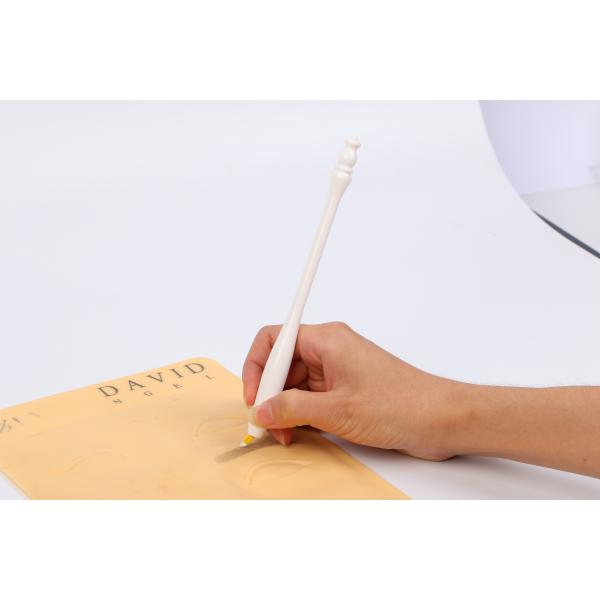 Safety Semi Permanent Makeup Manual Pen With #18u Blade White