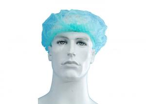 Cheap 21 Inches Disposable Medical Caps Latex Free Blue Color Elasticated Head Band for sale