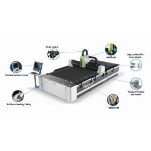 Raytools Laser Head 1000W 1500W 3000W Fiber Laser Cutting Machine for Sheet