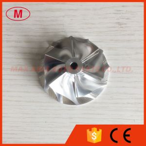 Cheap TD04H 15G 49189-40300 43.38/55.69mm 6+6 blades Turbo aluminun 2618/milling/billet compressor wheel for 49189-00501 for sale