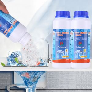 500g Dissolve Baking Drain Cleaner Powder Remove Drain Blockage 57*57*120mm