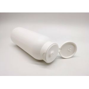 200ml White PET Plastic Cosmetic Bottles With Flip Top Cap