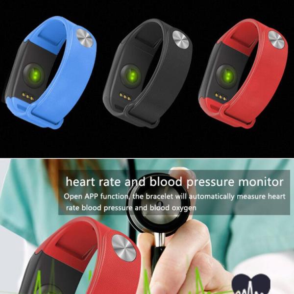90mAh F1 Blood Pressure Smartwatch T500 Smart Watch IP67 For Apple Android Huami