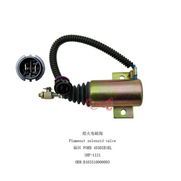 Quality E483310000093 12V Fuel Shut Off Stop Solenoid Valve For Excavator Foton 483 Diesel wholesale