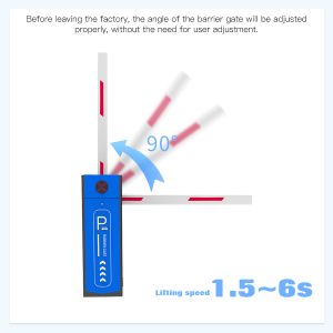 HCW 24V Adjustable Arm Speed Pole Barrier Gate with 2-6m Boom Length for High