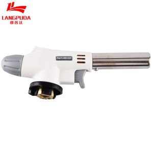 White 20mm Camping Blow Torch 18cm For Barbecue