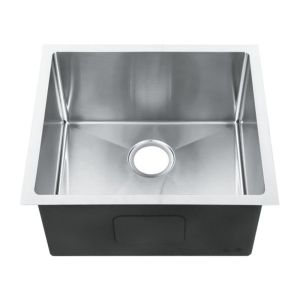 Single Bowl Undermount Bar Sink , Ss Undermount Sink With X Shape Channel