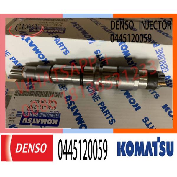 common rail injector 0445120059 0445120231injector for Cummins QSB4.5/5.9/6.7 KOMATSU PC200-8 Hitachi ZW180 HYUNDAI HL77