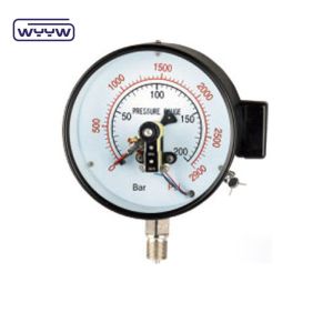 China Hydraulic Electric Contact Pressure Gauge Manometer 1.6% Accuracy on sale