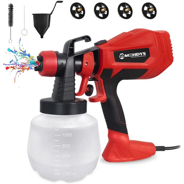 2.54 Pounds Pneumatic Air Tools Red Handle Spray Gun Set For Pressure / Gravity