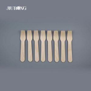 Custom Biodegradable Disposable Cutlery Wooden Compostable Flatware 140mm