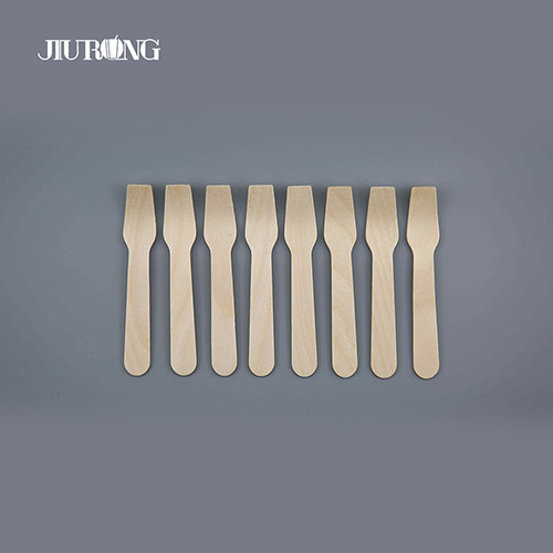 Quality Custom Biodegradable Disposable Cutlery Wooden Compostable Flatware 140mm wholesale
