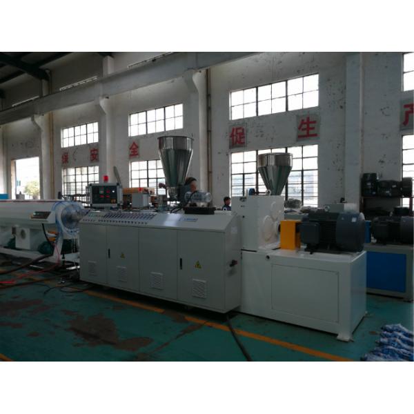 Fully Automatic 380V 50HZ Plastic PVC Profile Extrusion Line Twin Screw