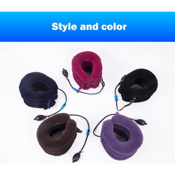 Inflatable Cervical Collar / Air Pump Cervical Traction Collar For Neck Brace