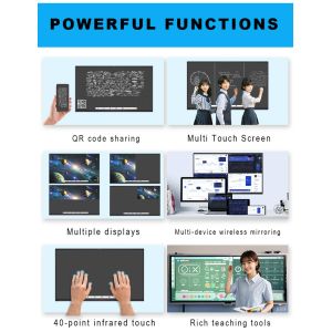 Qtenboard 65 Inch LCD 4K Interactive Panel Android 11 All-in-one Pc Computer