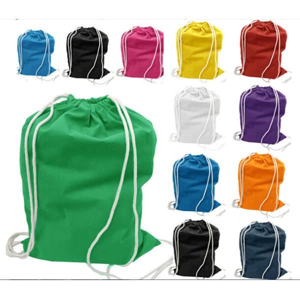 RPET Polyester Drawstring Backpack , Silkscreen Rotogravure Drawstring Polyester