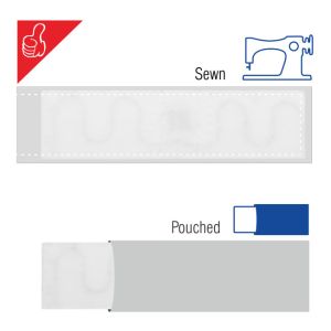 Ultra - Thin Passive RFID Tags / Washable RFID Tags With Heat Resistance