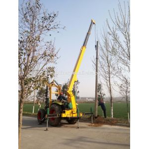 Cheap Pole Erecting With Hydraulic Mini Auger Pile Drilling Machine for sale